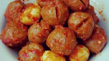 Cara Membuat Bakso Balado